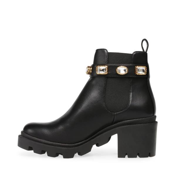 Botki Damskie Steve Madden Amulet Czarne | SM-375PQ