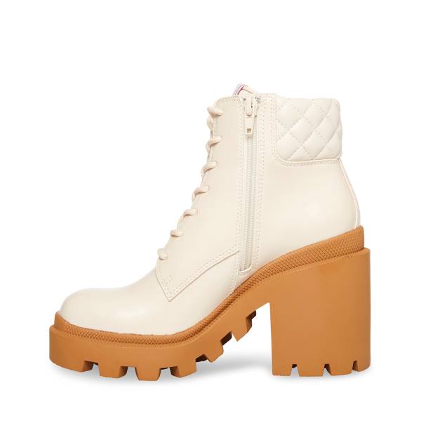 Botki Damskie Steve Madden Aryn Bone Beżowe | SM-125NY