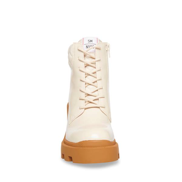 Botki Damskie Steve Madden Aryn Bone Beżowe | SM-125NY