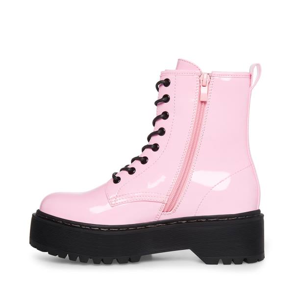 Botki Damskie Steve Madden Bettyy Lakierowana Różowe | SM-650YC