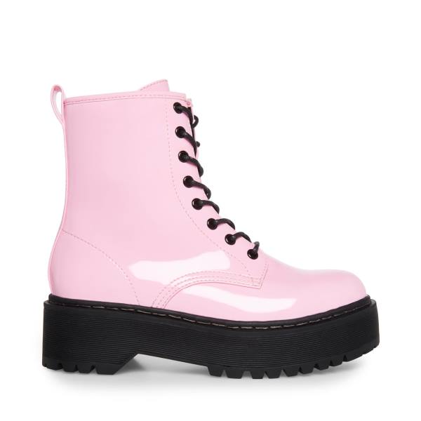 Botki Damskie Steve Madden Bettyy Lakierowana Różowe | SM-650YC