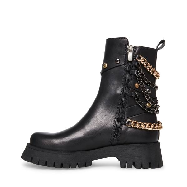 Botki Damskie Steve Madden Chain Czarne Kolorowe | SM-189MA