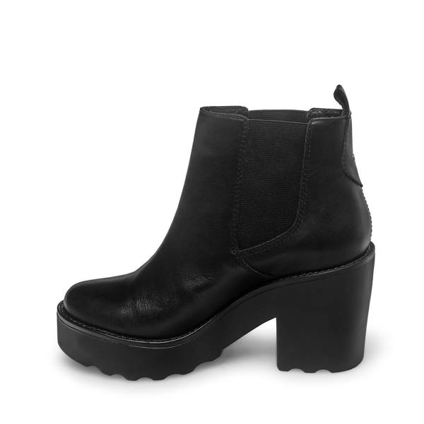 Botki Damskie Steve Madden Gretta Skórzane Czarne | SM-834SB