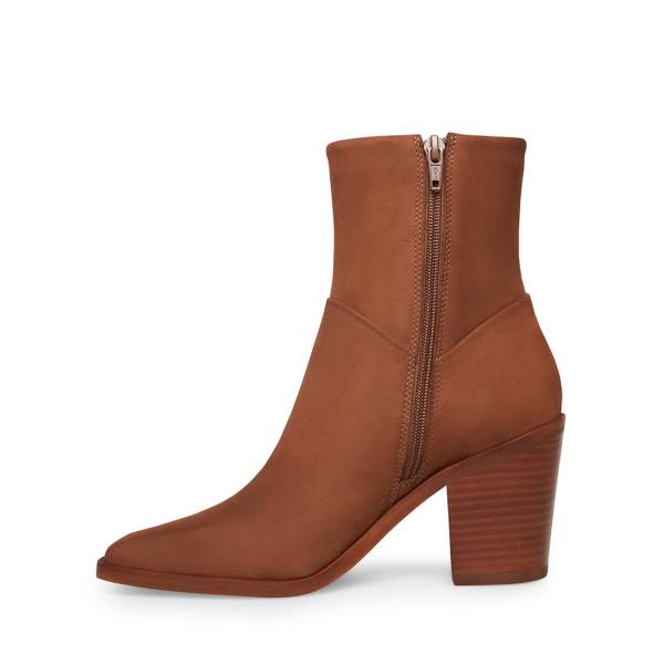 Botki Damskie Steve Madden Harmen Nubuck Brązowe | SM-068JI