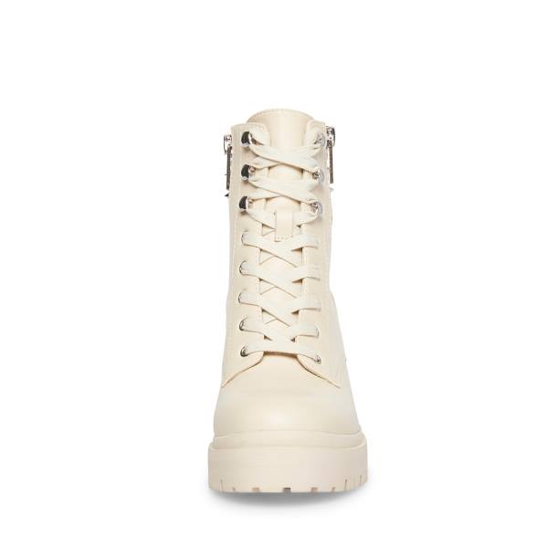 Botki Damskie Steve Madden Jaydin Bone Skórzane Beżowe | SM-286BK