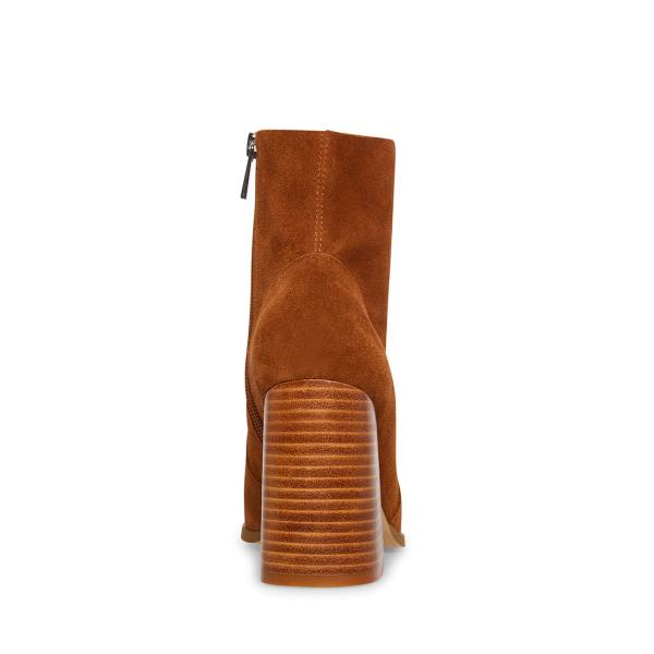 Botki Damskie Steve Madden Julina Chestnut Zamszowe Brązowe | SM-954RF