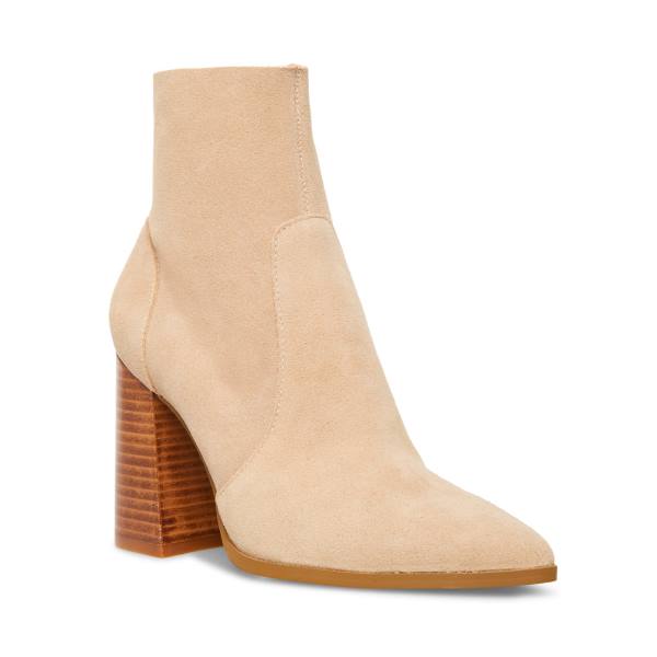 Botki Damskie Steve Madden Julina Taupe Zamszowe Szare Brązowe | SM-321LY