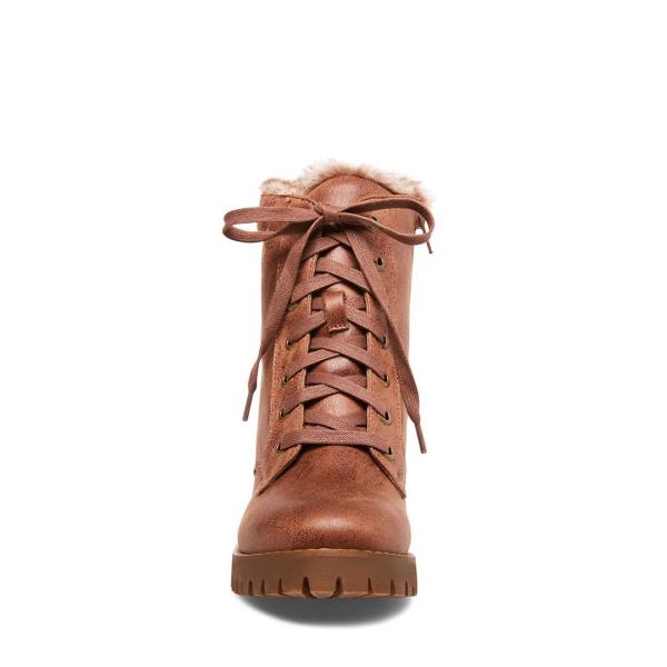 Botki Damskie Steve Madden Komfort Tan Brązowe | SM-247WM