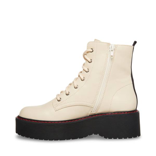 Botki Damskie Steve Madden Kreed Bone Paris Beżowe | SM-689TF