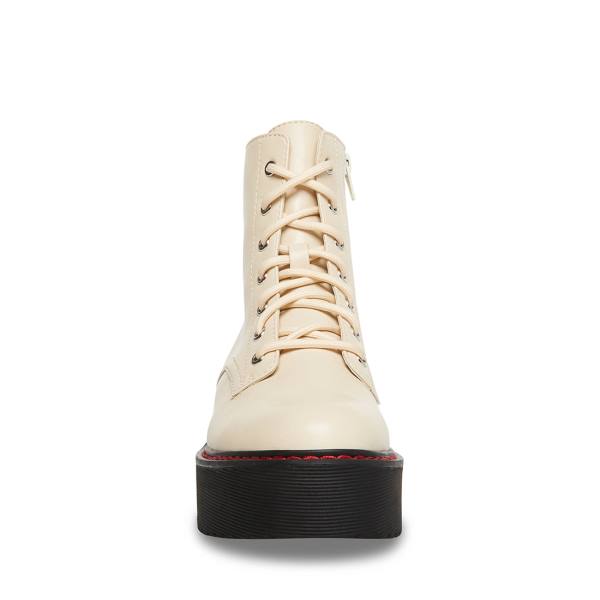 Botki Damskie Steve Madden Kreed Bone Paris Beżowe | SM-689TF