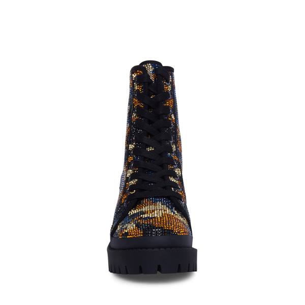 Botki Damskie Steve Madden Pass Camo Camo Kolorowe | SM-162GU