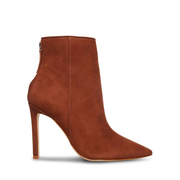 Botki Damskie Steve Madden Vangle Nubuck Brązowe | SM-728XQ