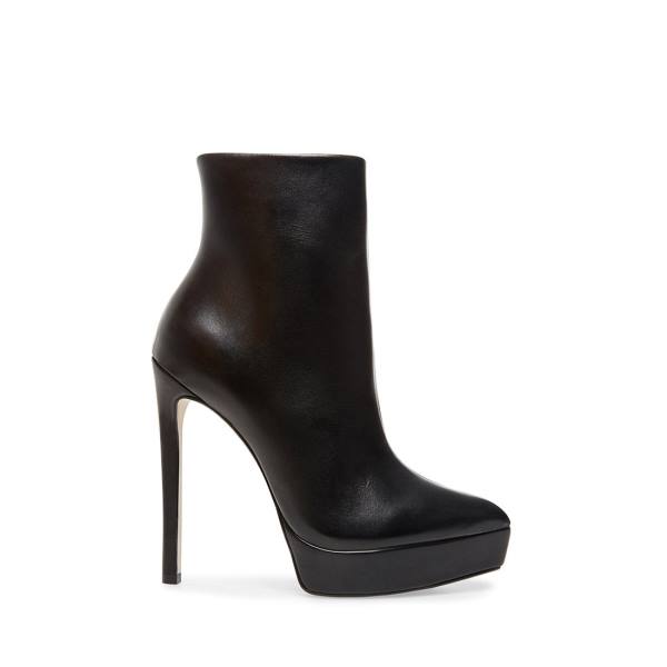 Botki Damskie Steve Madden Velina Skórzane Czarne | SM-438ZD