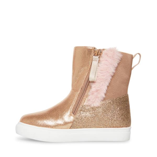 Botki Dziecięce Steve Madden Agobi Bronze Brązowe Kolorowe | SM-876JV