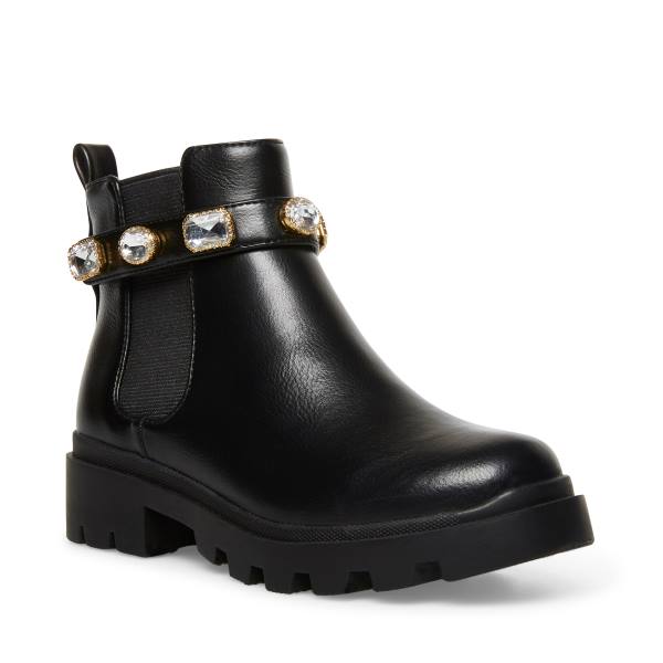 Botki Dziecięce Steve Madden Jamulet Czarne | SM-928QO