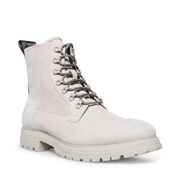 Botki Męskie Steve Madden Motto Nubuck Szare | SM-481PF