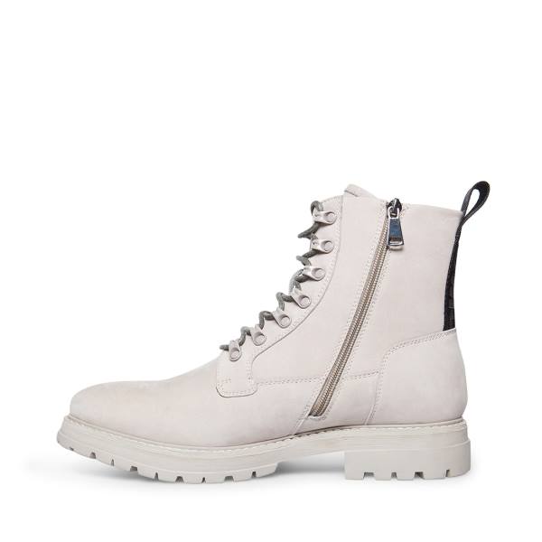 Botki Męskie Steve Madden Motto Nubuck Szare | SM-481PF