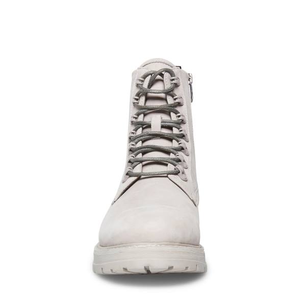 Botki Męskie Steve Madden Motto Nubuck Szare | SM-481PF