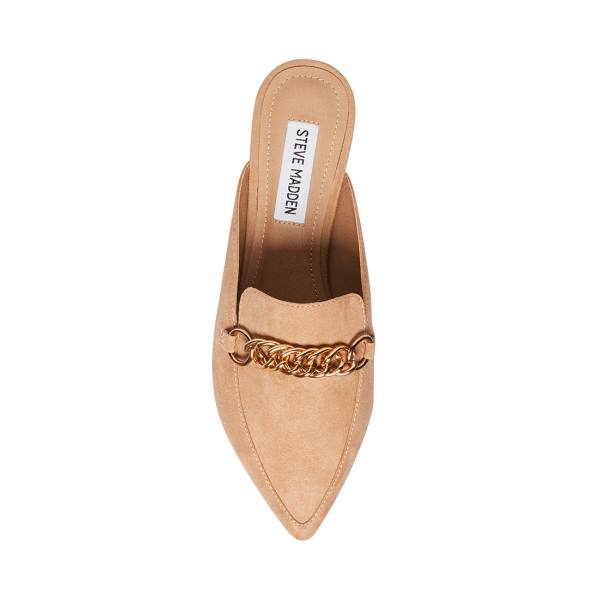 Buty Płaskie Damskie Steve Madden Foreseen Tan Brązowe | SM-287JY