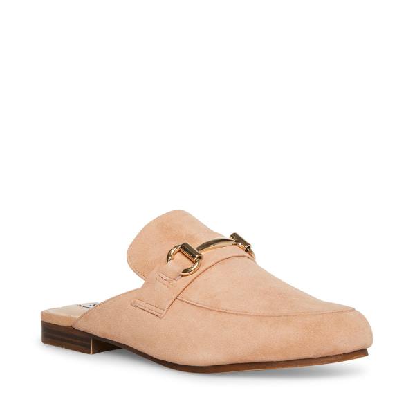 Buty Płaskie Damskie Steve Madden Kandi Camel Zamszowe Brązowe | SM-340CY