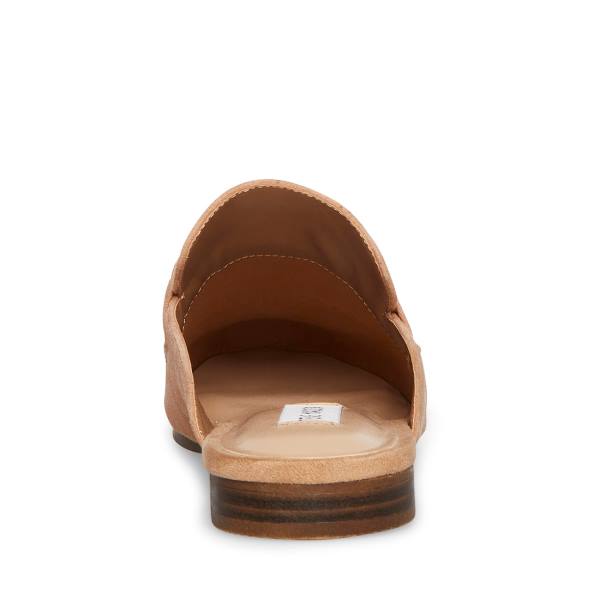 Buty Płaskie Damskie Steve Madden Kandi Camel Zamszowe Brązowe | SM-340CY