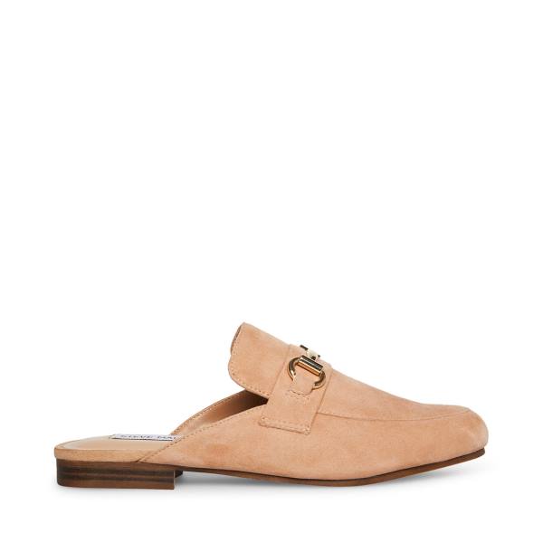 Buty Płaskie Damskie Steve Madden Kandi Camel Zamszowe Brązowe | SM-340CY