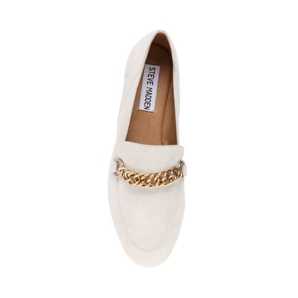 Buty Płaskie Damskie Steve Madden Soprano Bone Zamszowe Beżowe | SM-764XW