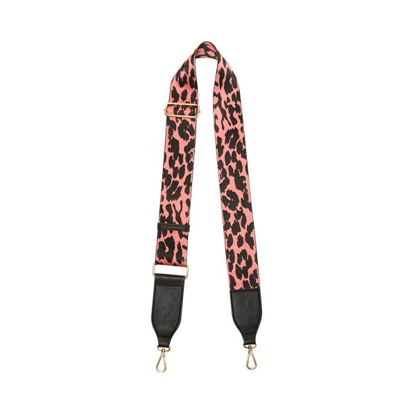 Handbag Strap Damskie Steve Madden Pink Leopard Różowe Kolorowe | SM-864IS