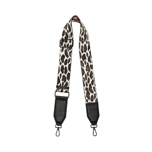 Handbag Strap Damskie Steve Madden White Leopard Białe Kolorowe | SM-369CW