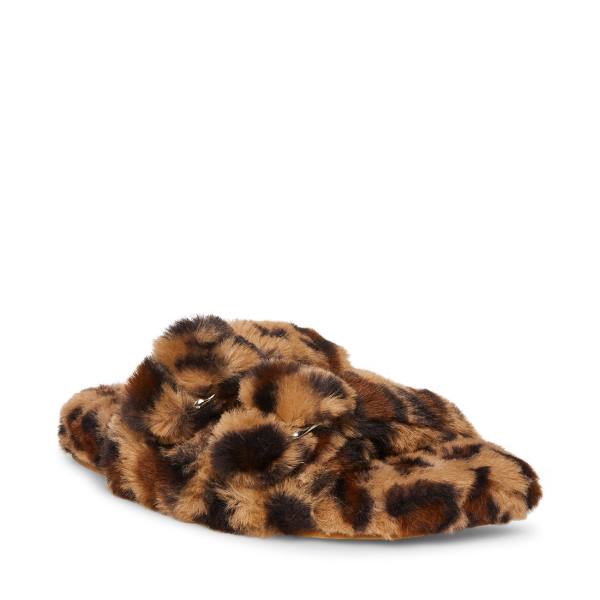 Kapcie Damskie Steve Madden Staycation Leopard Panterka | SM-534UW