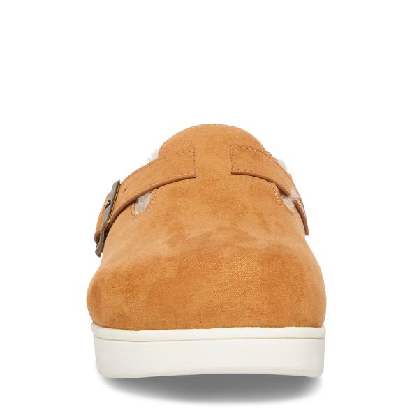 Kapcie Dziecięce Steve Madden Jfade Tan Brązowe | SM-637KA