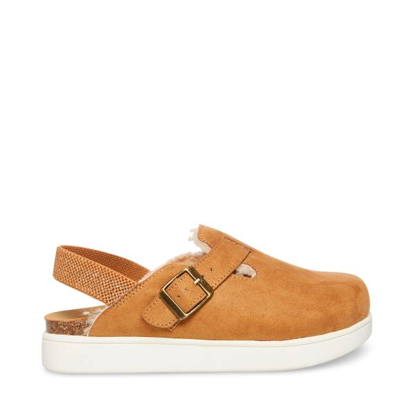 Kapcie Dziecięce Steve Madden Jfade Tan Brązowe | SM-637KA