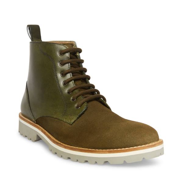 Kozaki Męskie Steve Madden Kamryn Khaki | SM-285SW