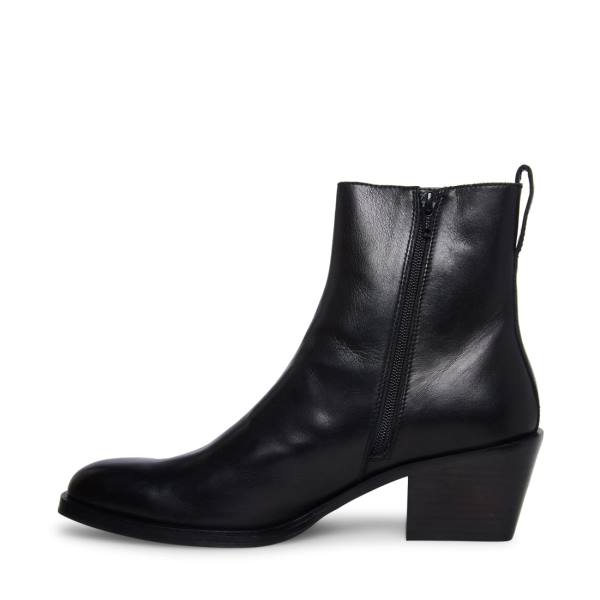 Kozaki Męskie Steve Madden Richie Skórzane Czarne | SM-351XP