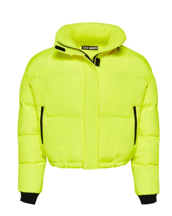 Kurtki Damskie Steve Madden Lime Puffer Głęboka Zielone | SM-096FW