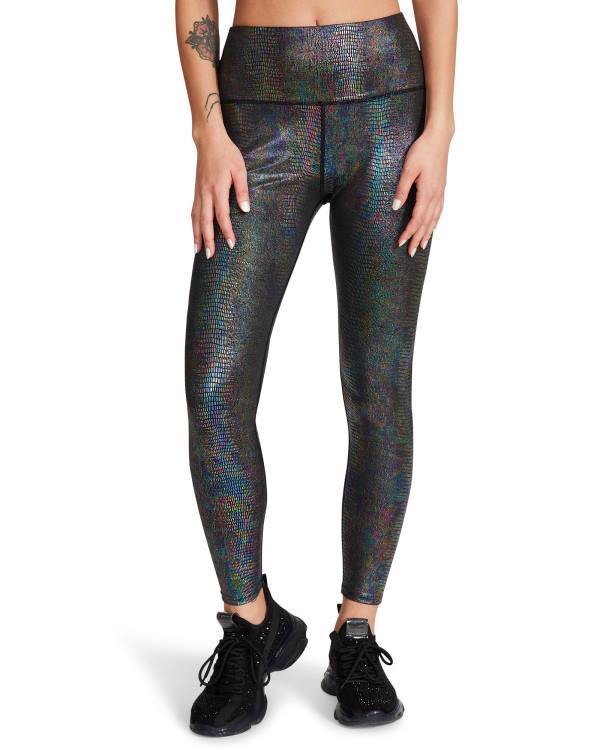 Legginsy Damskie Steve Madden Iridescent Czarne | SM-823AM