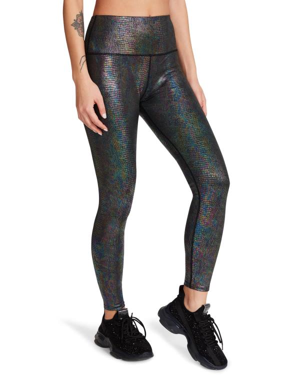 Legginsy Damskie Steve Madden Iridescent Czarne | SM-823AM