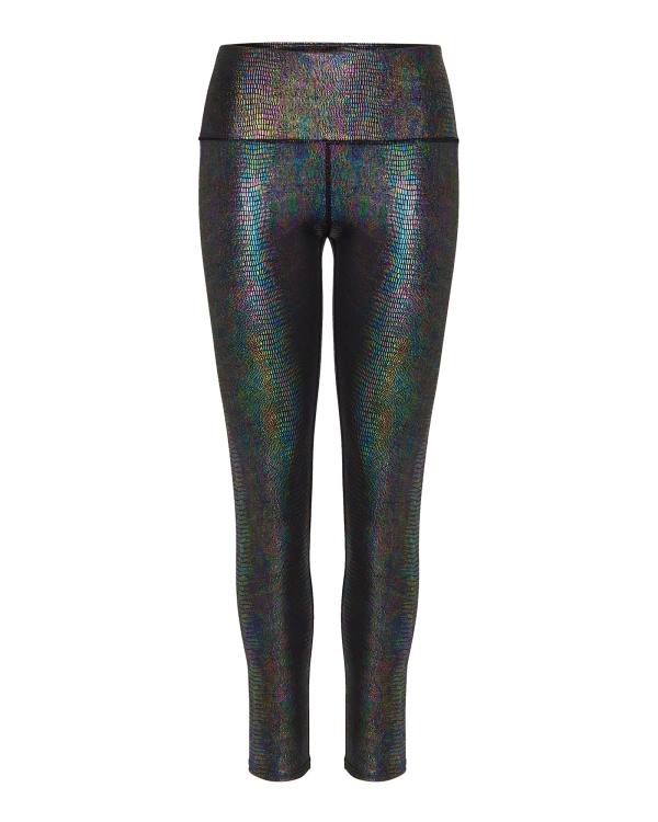 Legginsy Damskie Steve Madden Iridescent Czarne | SM-823AM