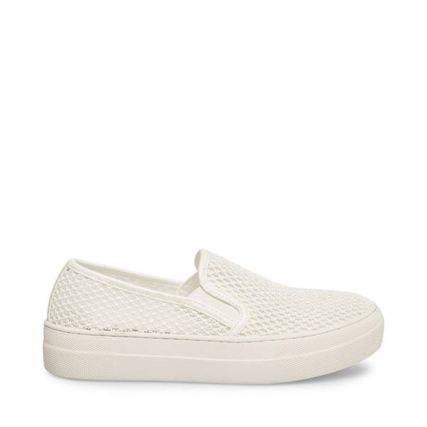 Loafersy Damskie Steve Madden Gills-m Białe | SM-381CO