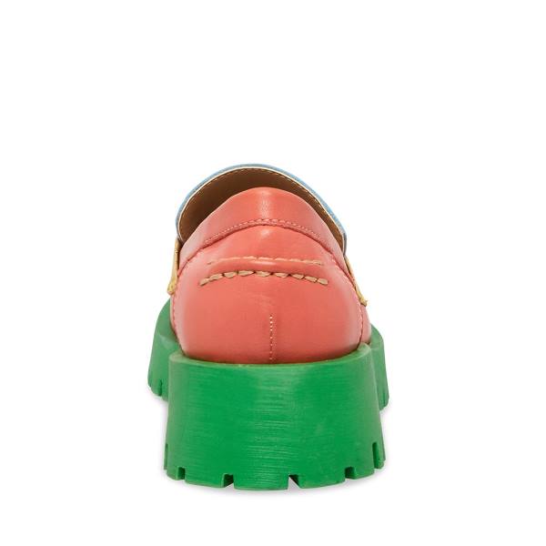 Loafersy Damskie Steve Madden Lawrence Bright Głęboka Kolorowe | SM-153TE