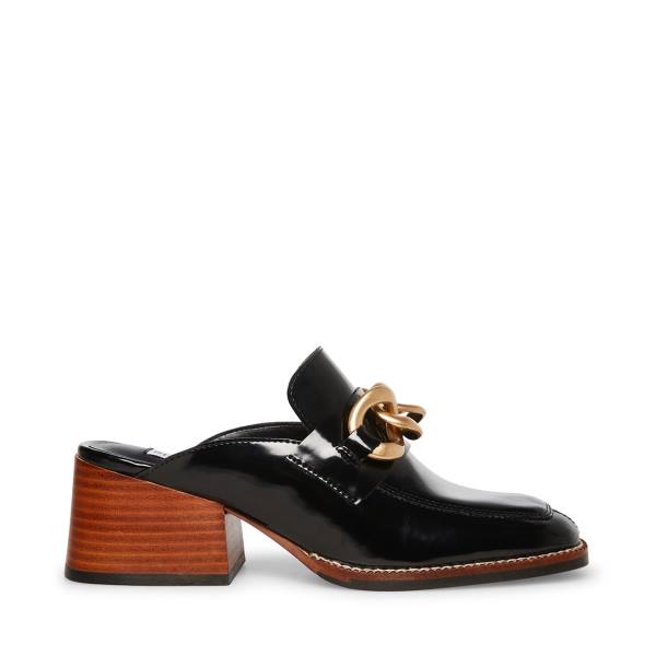 Loafersy Damskie Steve Madden Lorie Czarne | SM-597TE