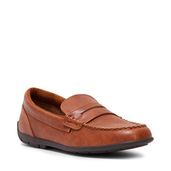 Loafersy Dziecięce Steve Madden Bjared Natural Beżowe | SM-724WM