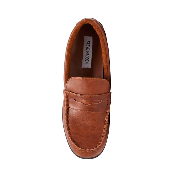 Loafersy Dziecięce Steve Madden Bjared Natural Beżowe | SM-724WM