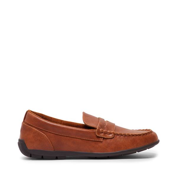 Loafersy Dziecięce Steve Madden Bjared Natural Beżowe | SM-724WM