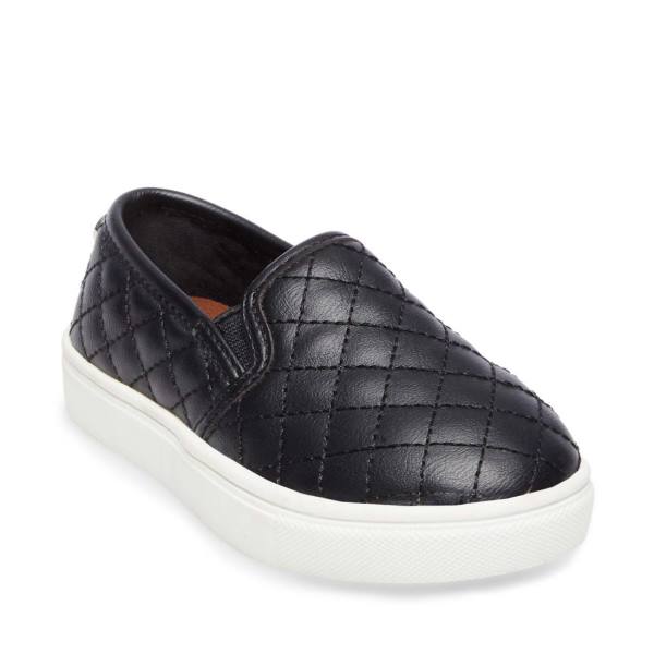 Loafersy Dziecięce Steve Madden Tecntrcq Czarne | SM-825YA