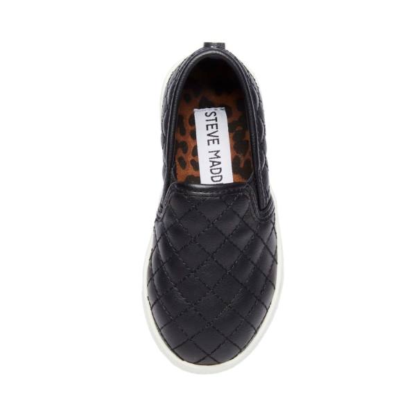 Loafersy Dziecięce Steve Madden Tecntrcq Czarne | SM-825YA