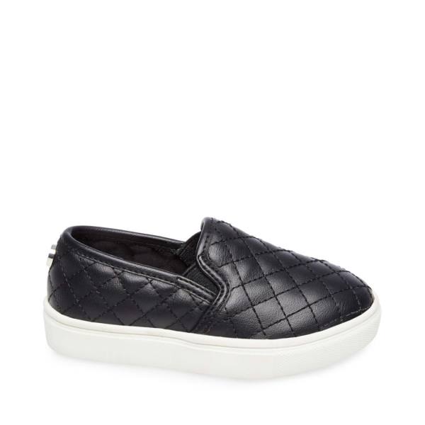 Loafersy Dziecięce Steve Madden Tecntrcq Czarne | SM-825YA