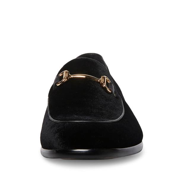 Loafersy Męskie Steve Madden Diego-v Velvet Czarne | SM-594WQ