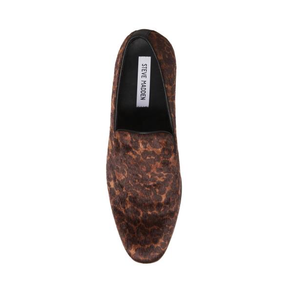 Loafersy Męskie Steve Madden Parigi Leopard Panterka | SM-762AT