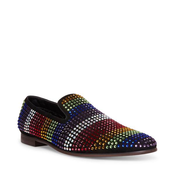 Mokasyny Męskie Steve Madden Charmer Rainbow Kolorowe | SM-098LW